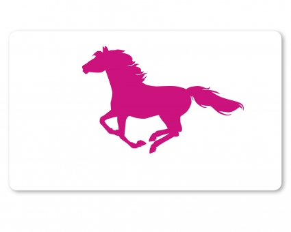 Pferde Brettchen pink