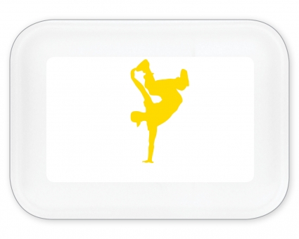Breakdance Brotdose groß gelb