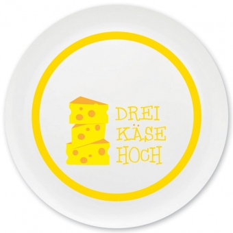 3 Käse Hoch Grill-/ Pizzateller gelb