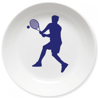 Tennis Spieler Kleiner Teller (dunkelblau) 