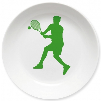Tennis Spieler Kleiner Teller (grün) 