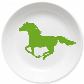 Pferde Kleiner Teller (hellgrün) 