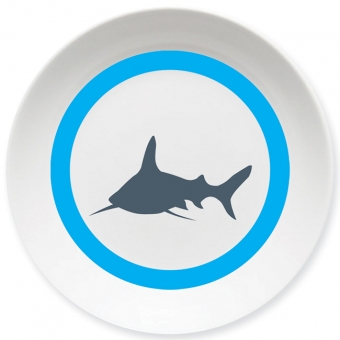 Weißer Hai Schale türkis