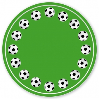 Fußball Großer Teller grün