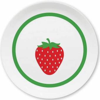 Erdbeere Kleiner Teller grün